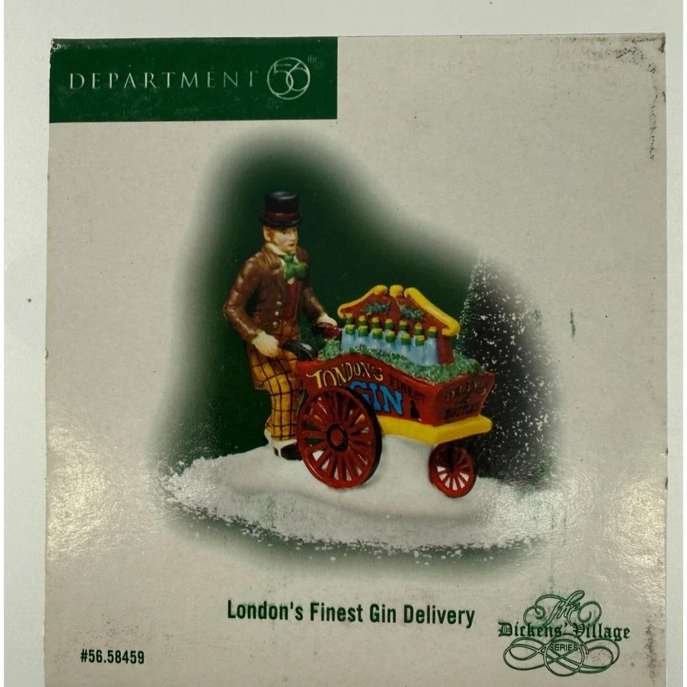 Department 56 Dickens Village London's Finest Gin Delivery #56.58459‎ Retired